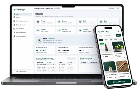 VitryApp ERP - Sincroniza tu tienda en ambas direcciones